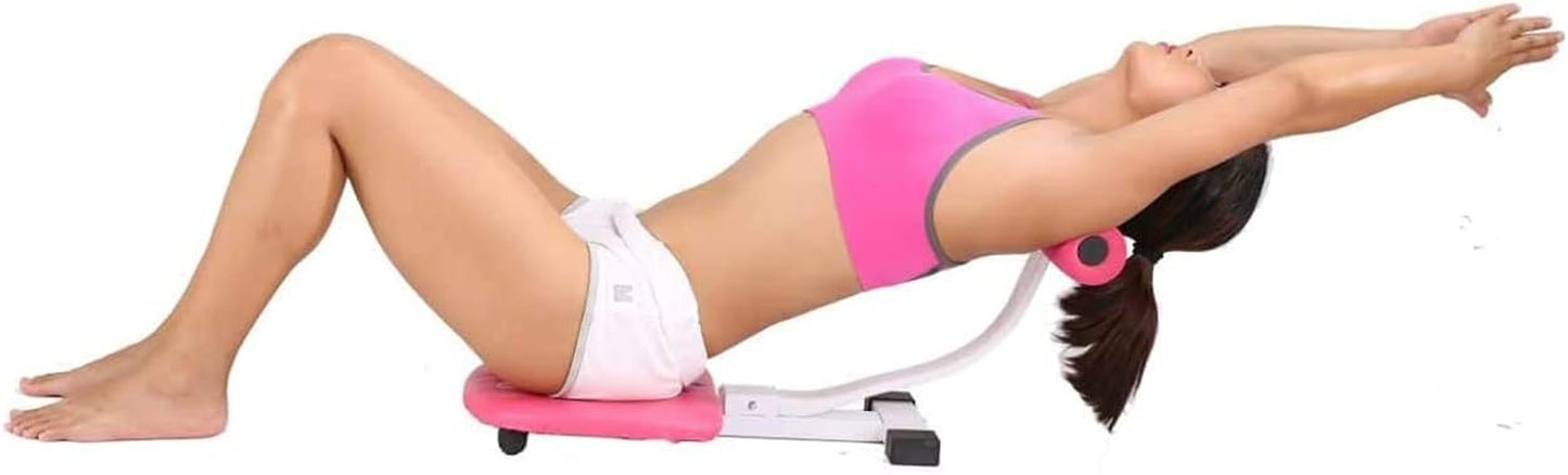 Dustless Back Roller - Abdominal Workout with Body/Back Massager Crunch Trainer Ab Machine
